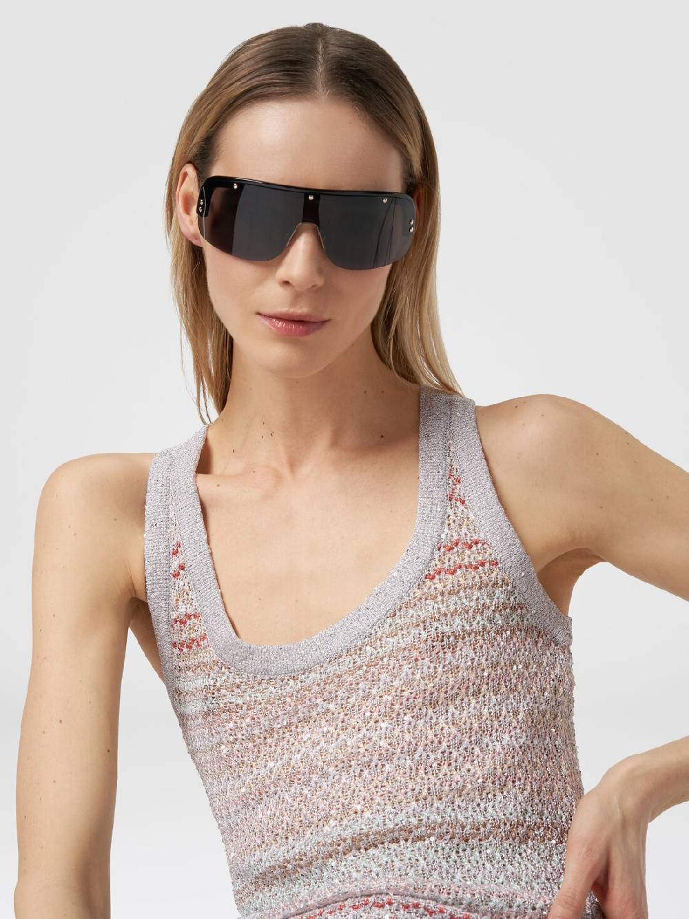 Missoni Canottiera in maglia a rete con applicazione di paillettes Shopping Online