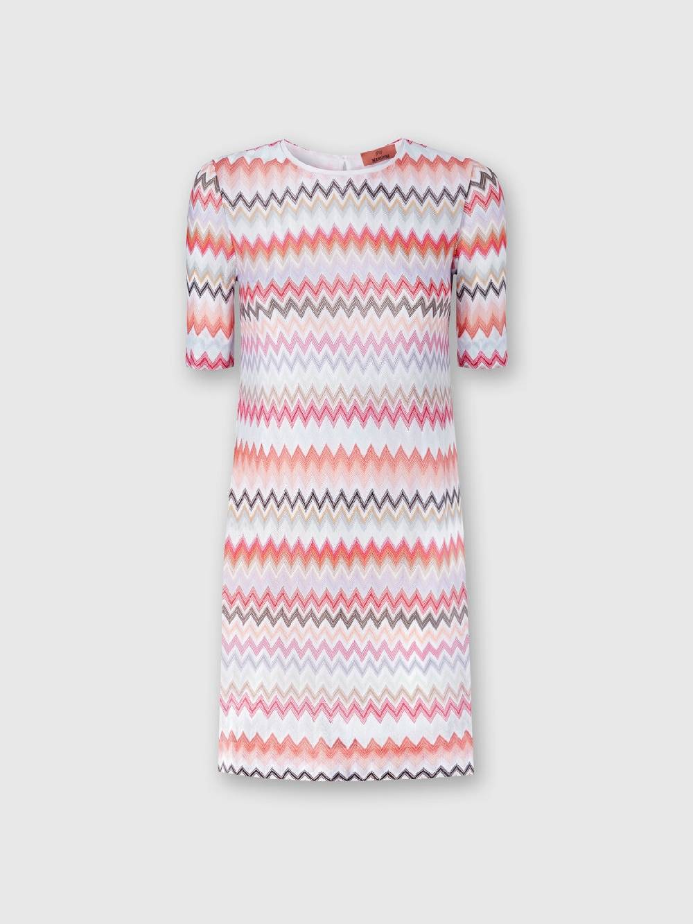 Missoni Abito a maniche corte in cotone e viscosa zig zag Affare Del Giorno