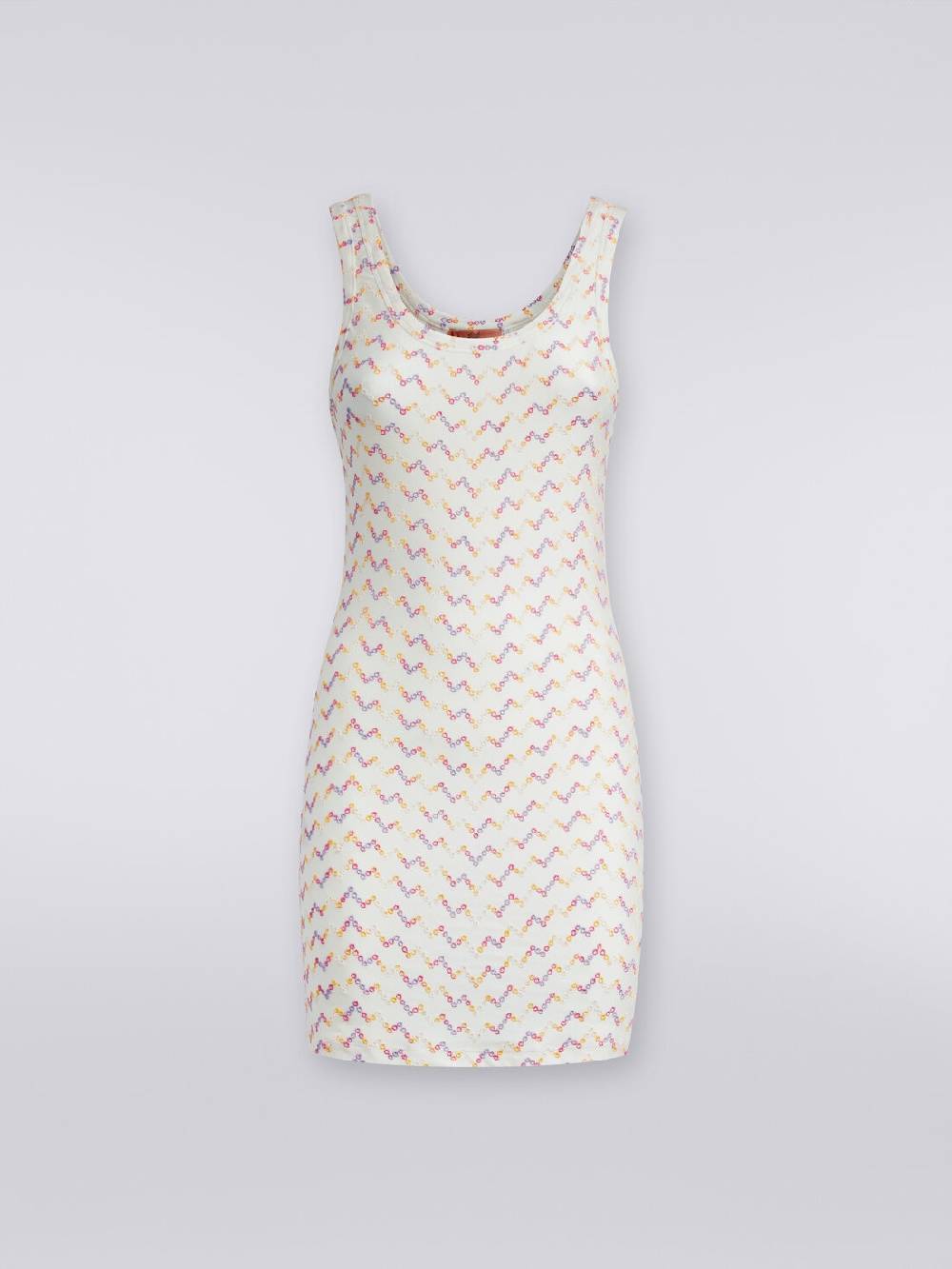 Missoni Mini-abito smanicato stretch con pizzo sangallo Sottocosto
