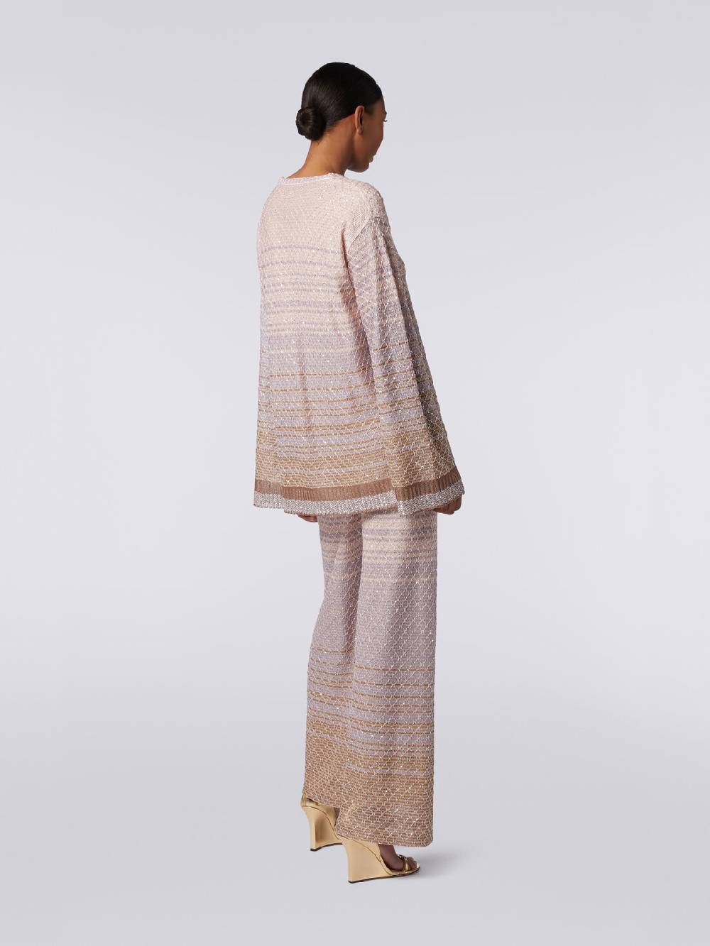 Missoni Pullover girocollo in misto viscosa dégradé con paillettes Sconto
