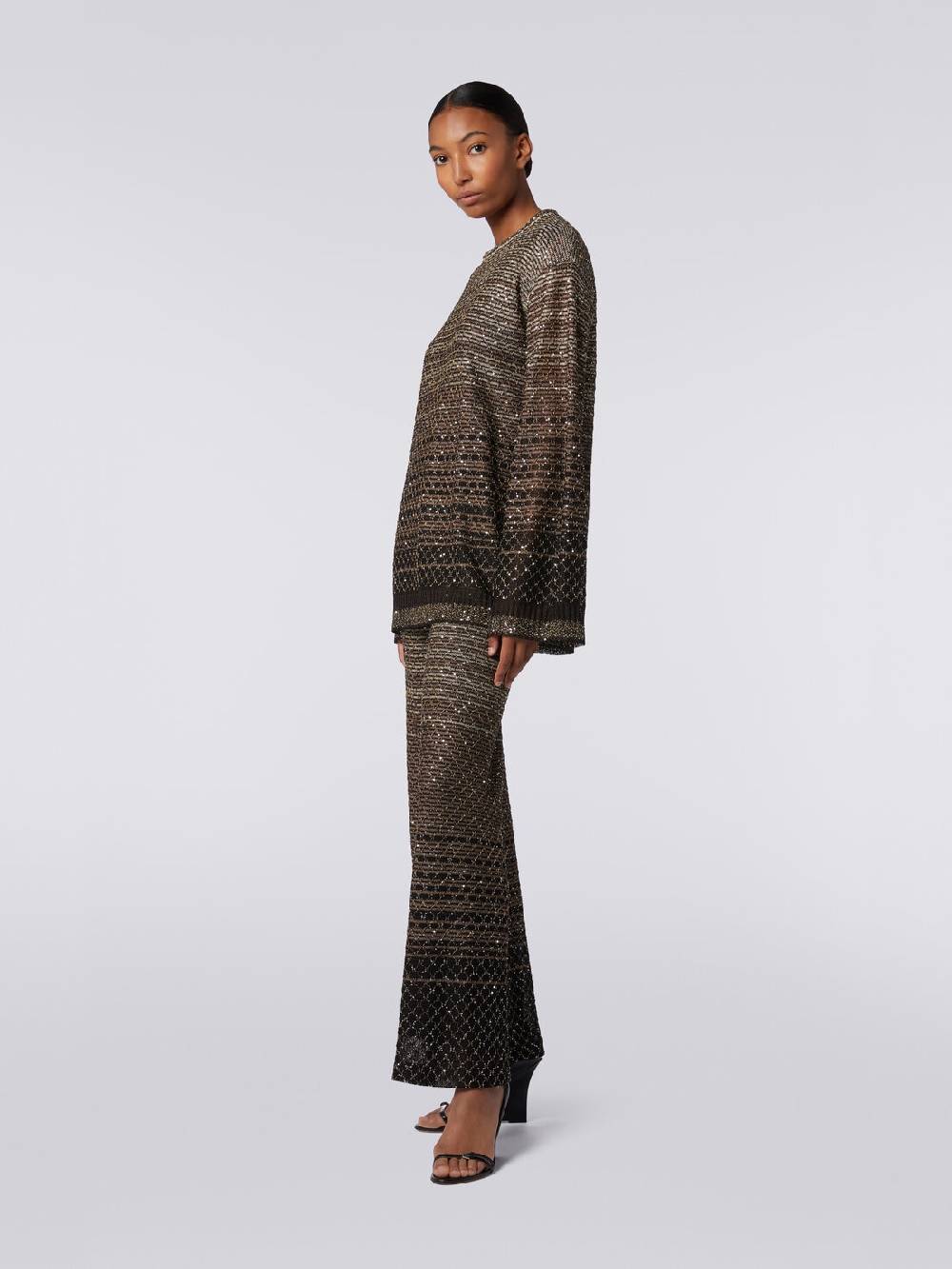 Missoni Pullover girocollo in misto viscosa dégradé con paillettes Offerta