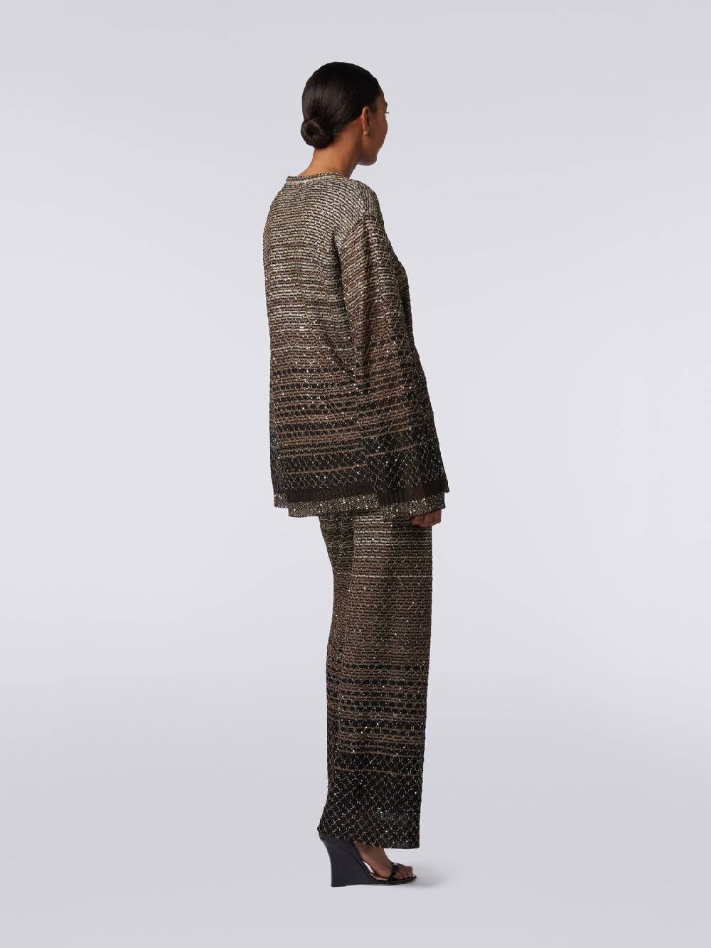 Missoni Pullover girocollo in misto viscosa dégradé con paillettes Offerta