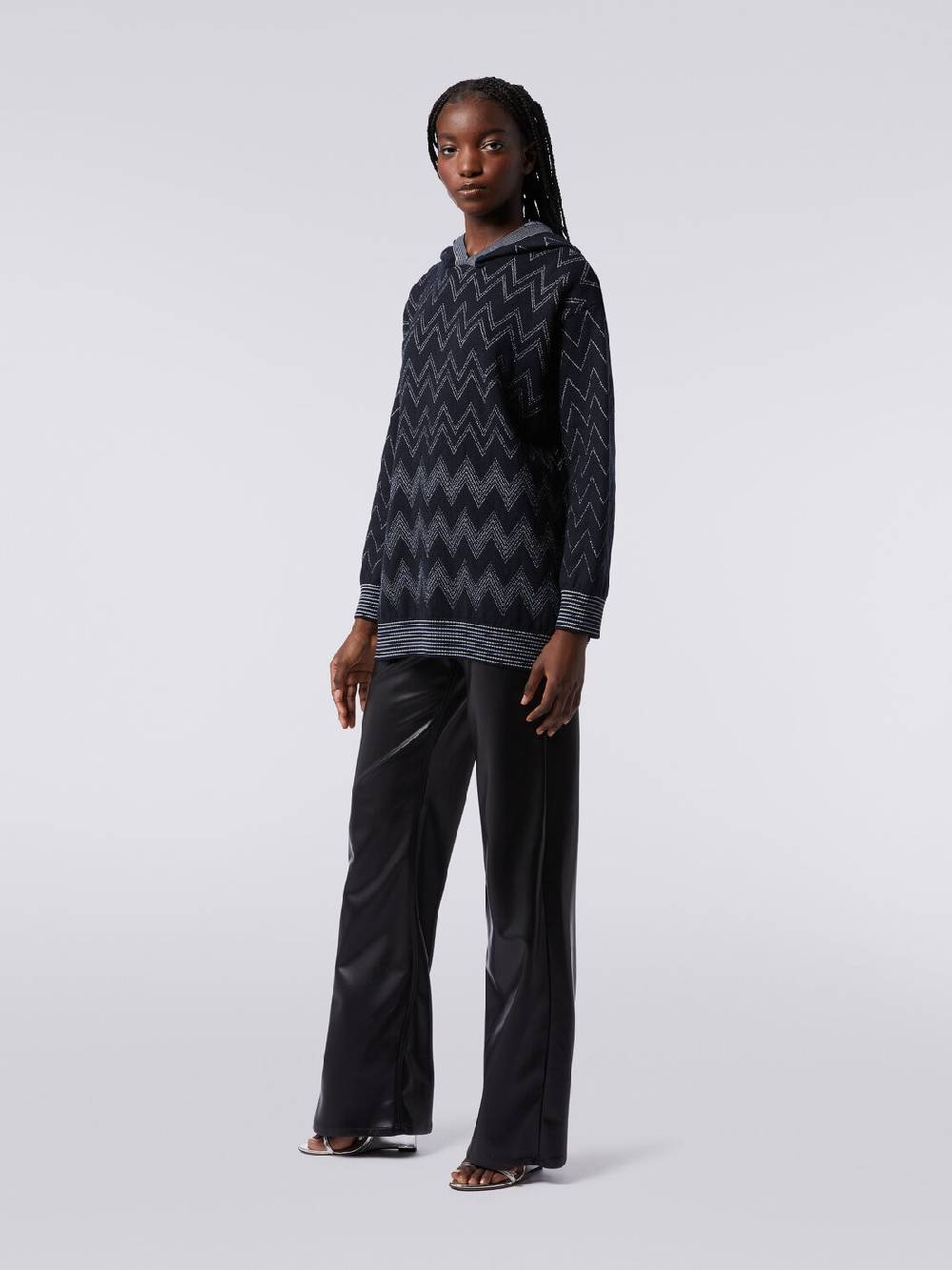 Missoni Pullover in misto lana zig zag con lurex Economico