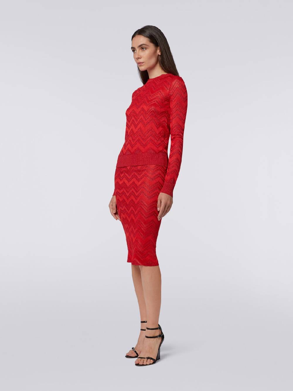 Missoni Maglia girocollo in misto viscosa zig zag con lurex Online