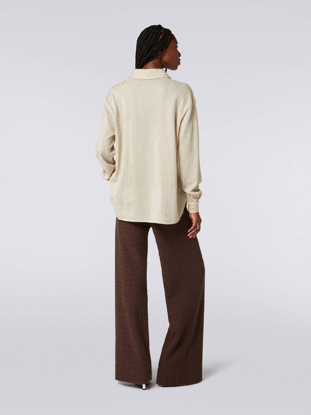 Missoni Pantaloni a palazzo in cotone Offerte