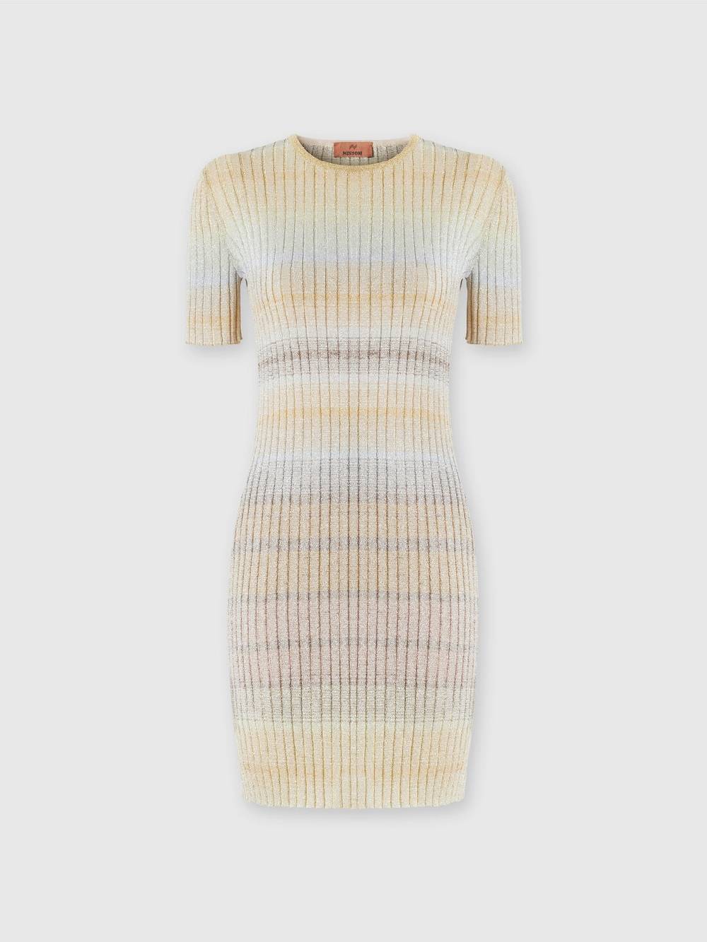 Missoni Mini-abito girocollo a costine con lurex In Saldo