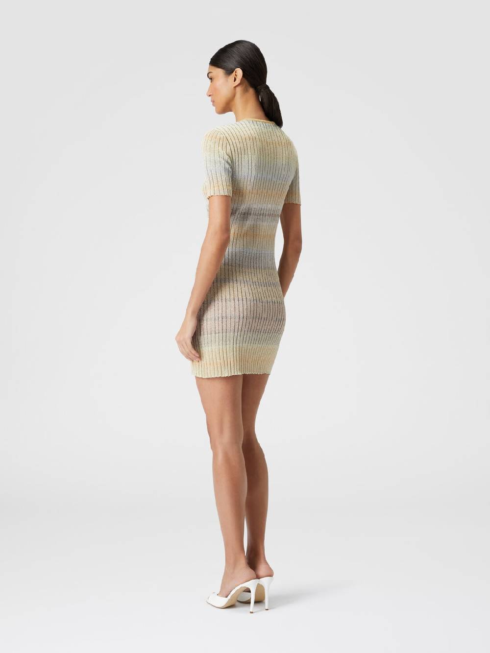 Missoni Mini-abito girocollo a costine con lurex In Saldo