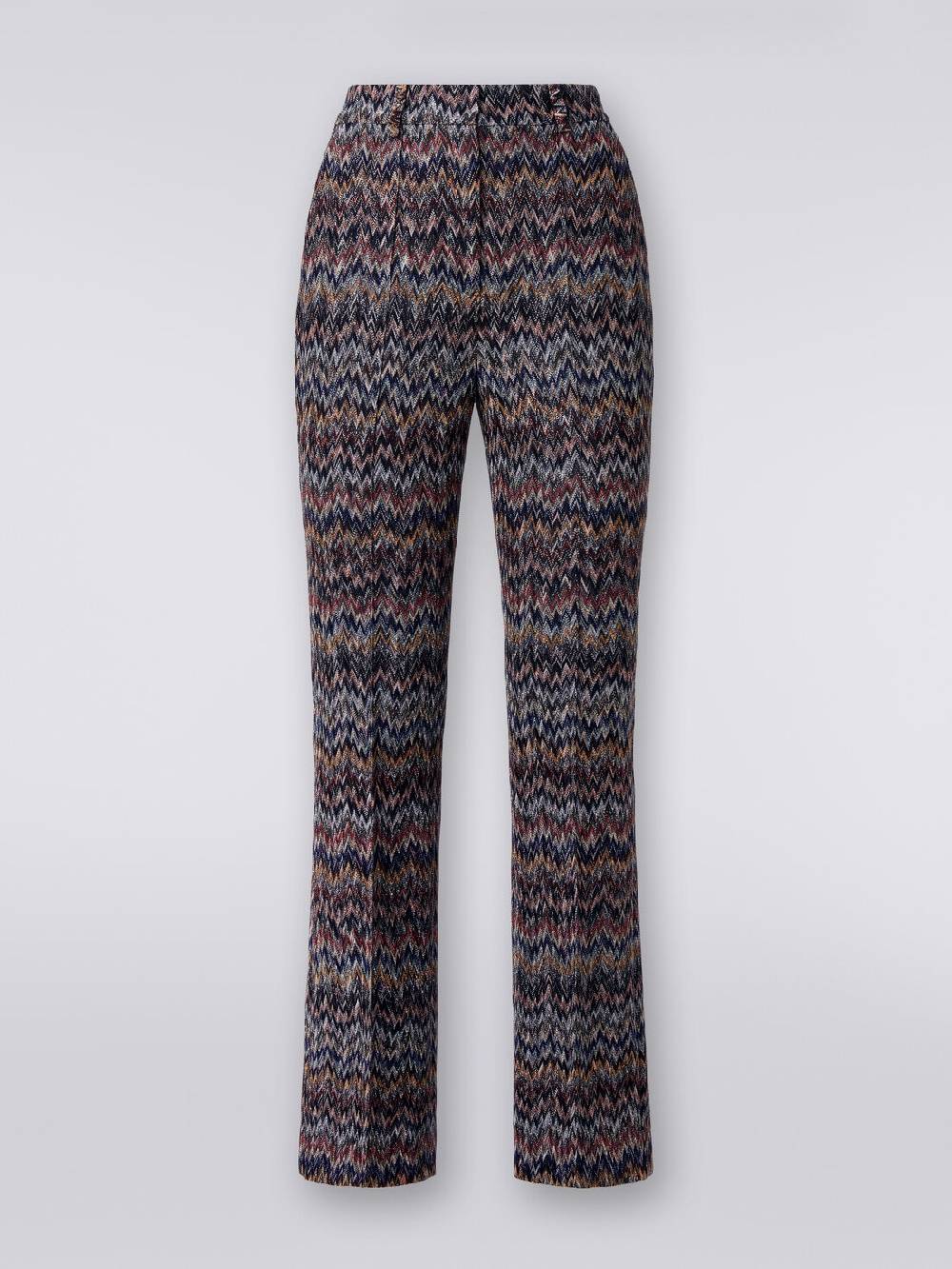 Missoni Pantaloni cropped in misto viscosa lamé zig zag Italia