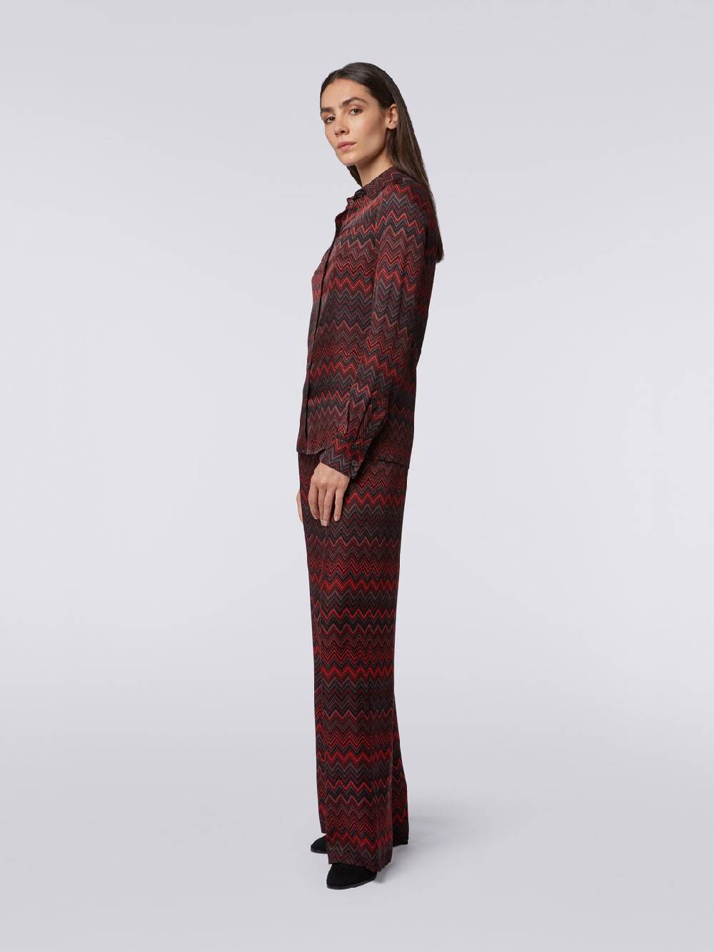 Missoni Pantaloni in viscosa jacquard a zig zag 2025
