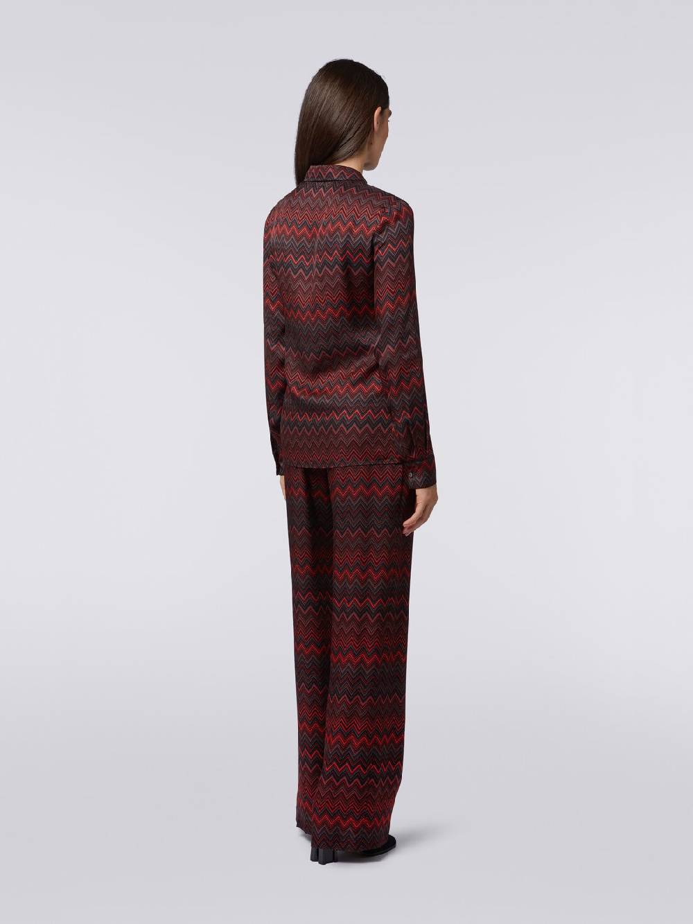 Missoni Pantaloni in viscosa jacquard a zig zag 2025