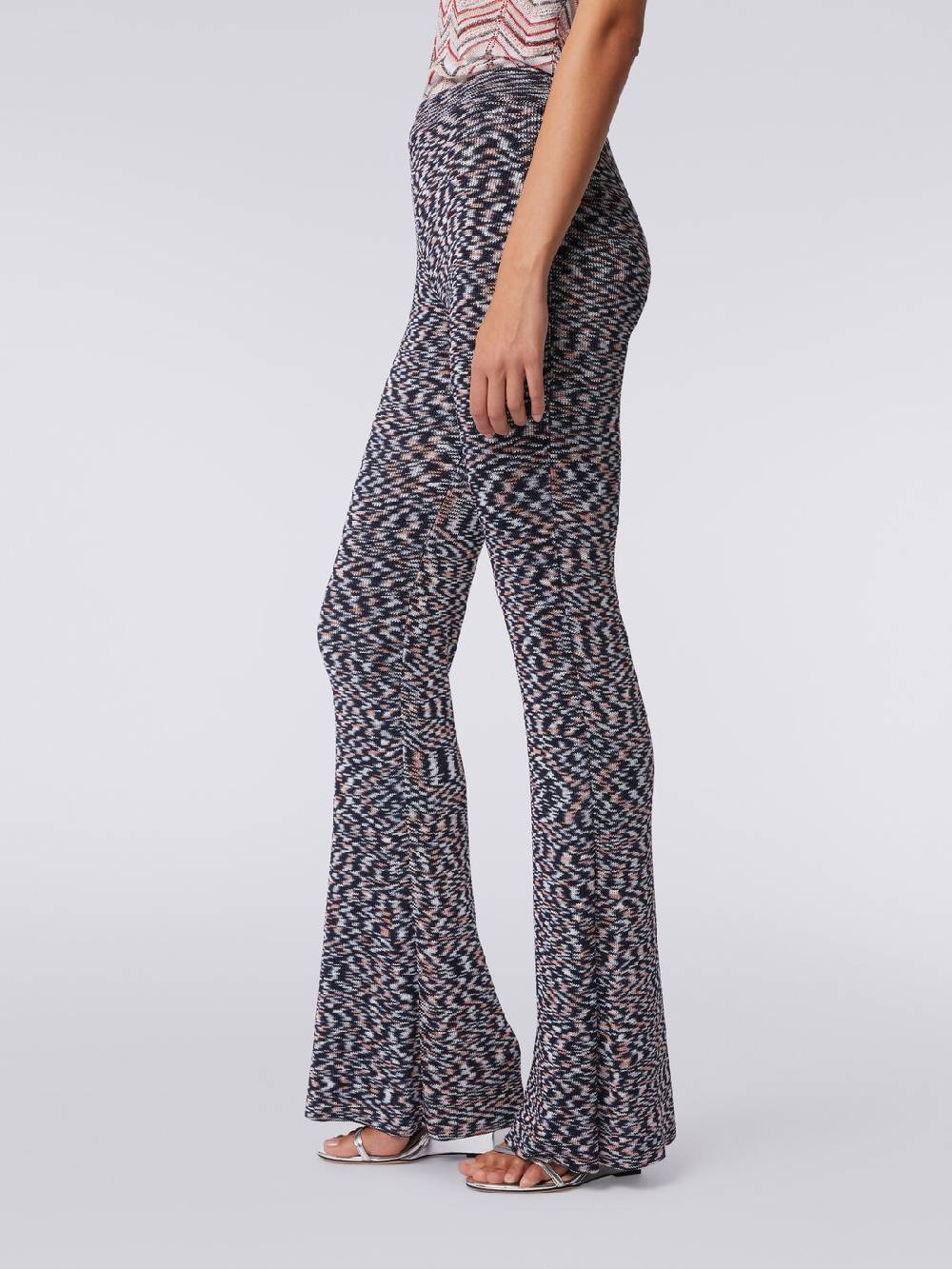Missoni Pantaloni flare in misto viscosa fiammata Qualità