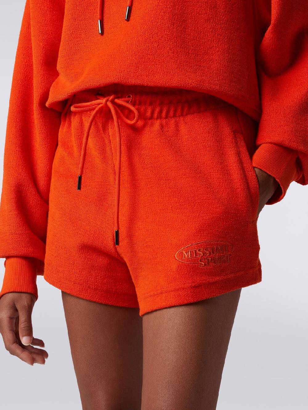 Missoni Shorts in felpa garzata con logo Promozione
