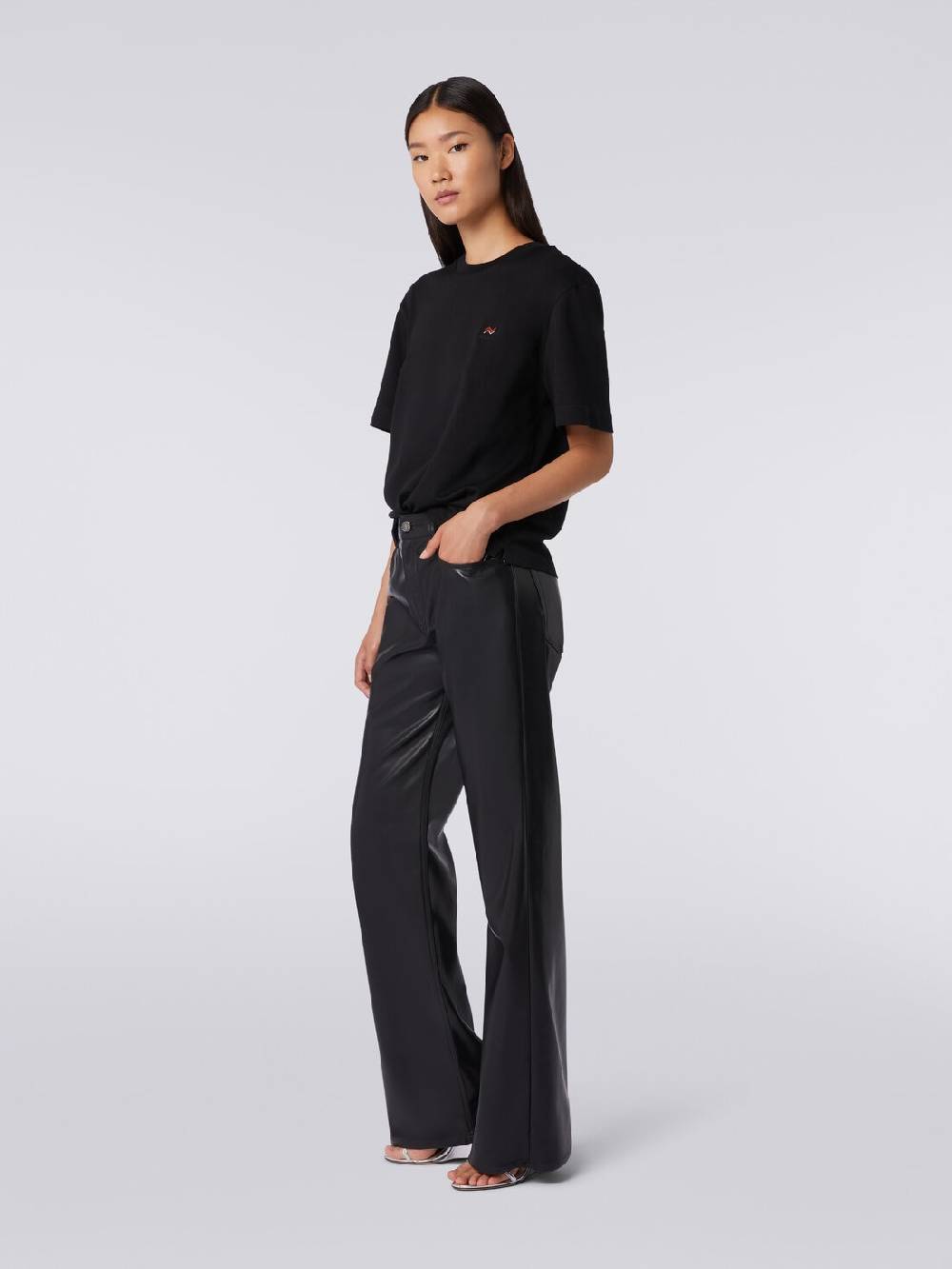 Missoni Pantaloni cinque tasche in ecopelle Soddisfazione Garantita