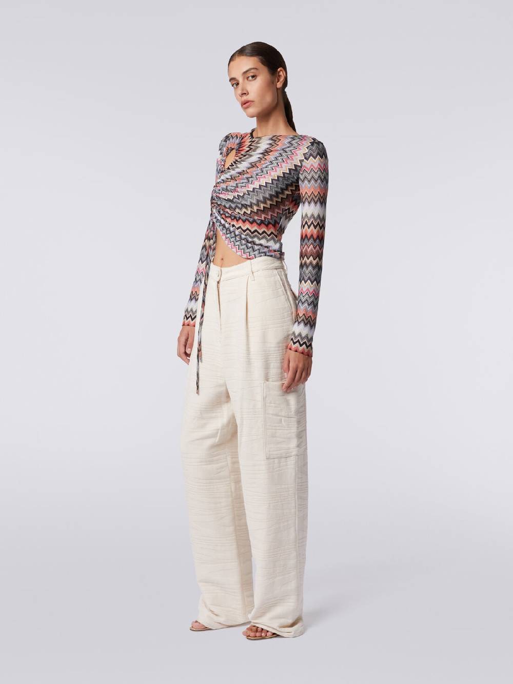 Missoni Cargo pants in cotone fiammato Qualità Garantita