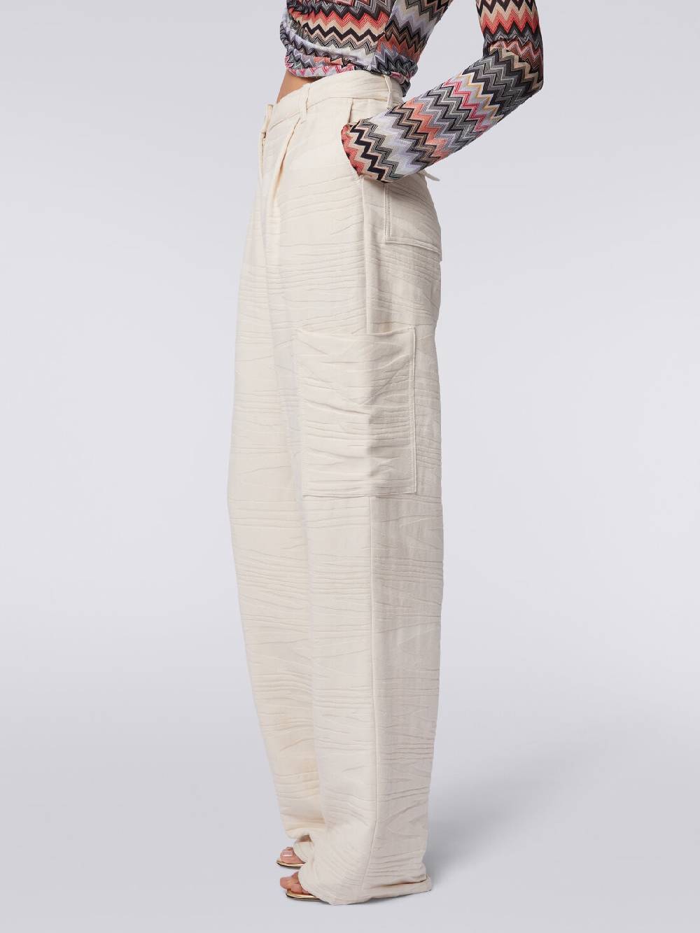 Missoni Cargo pants in cotone fiammato Qualità Garantita