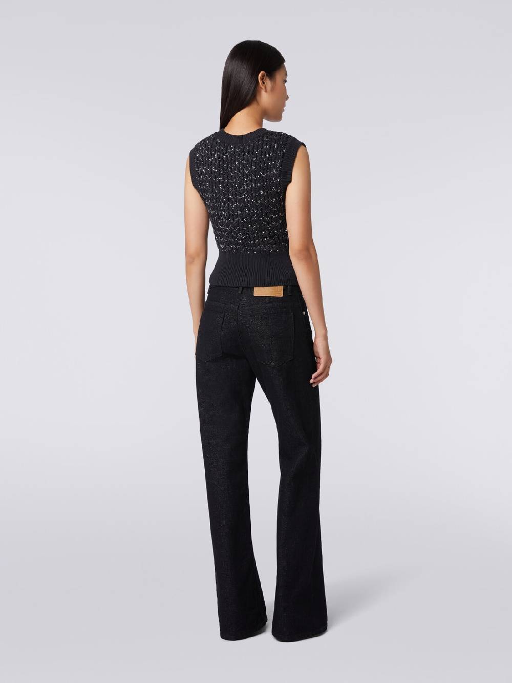 Missoni Pantaloni cinque tasche in denim lamé Negozi Online