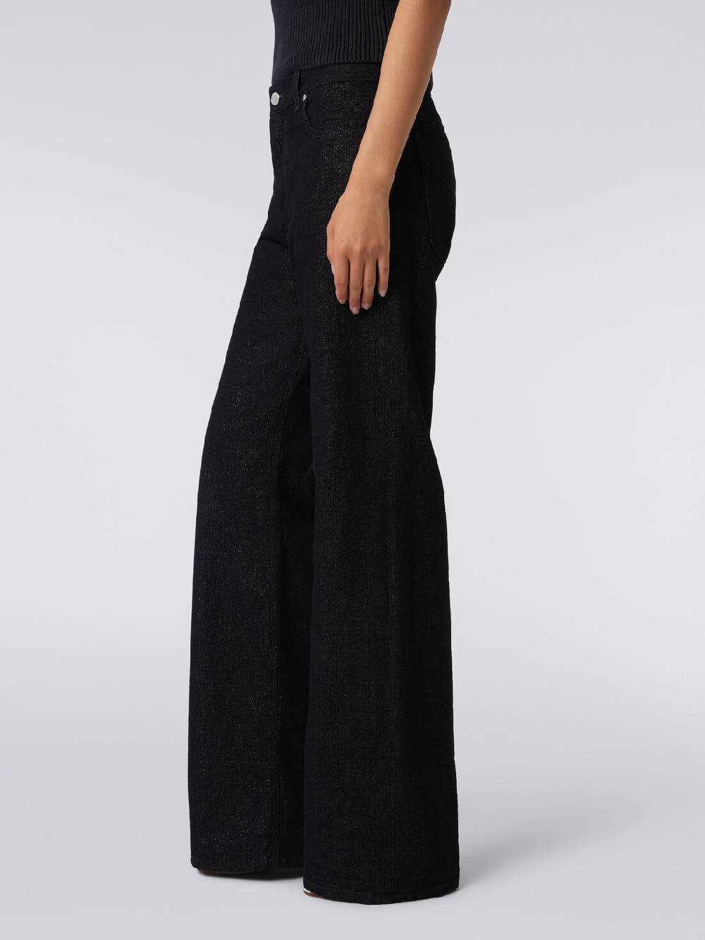 Missoni Pantaloni cinque tasche in denim lamé Negozi Online