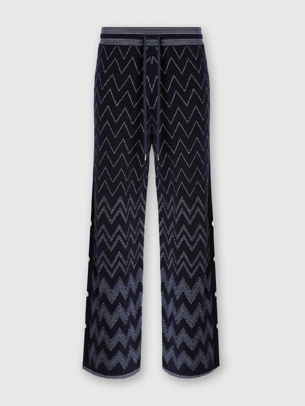 Missoni Joggers in lana e viscosa zig zag con lurex Promozione Limitata