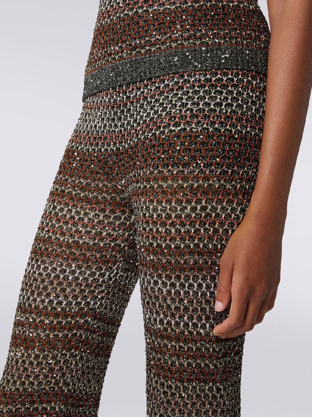 Missoni Pantaloni in maglia a rete con applicazione di paillettes Affare Del Giorno