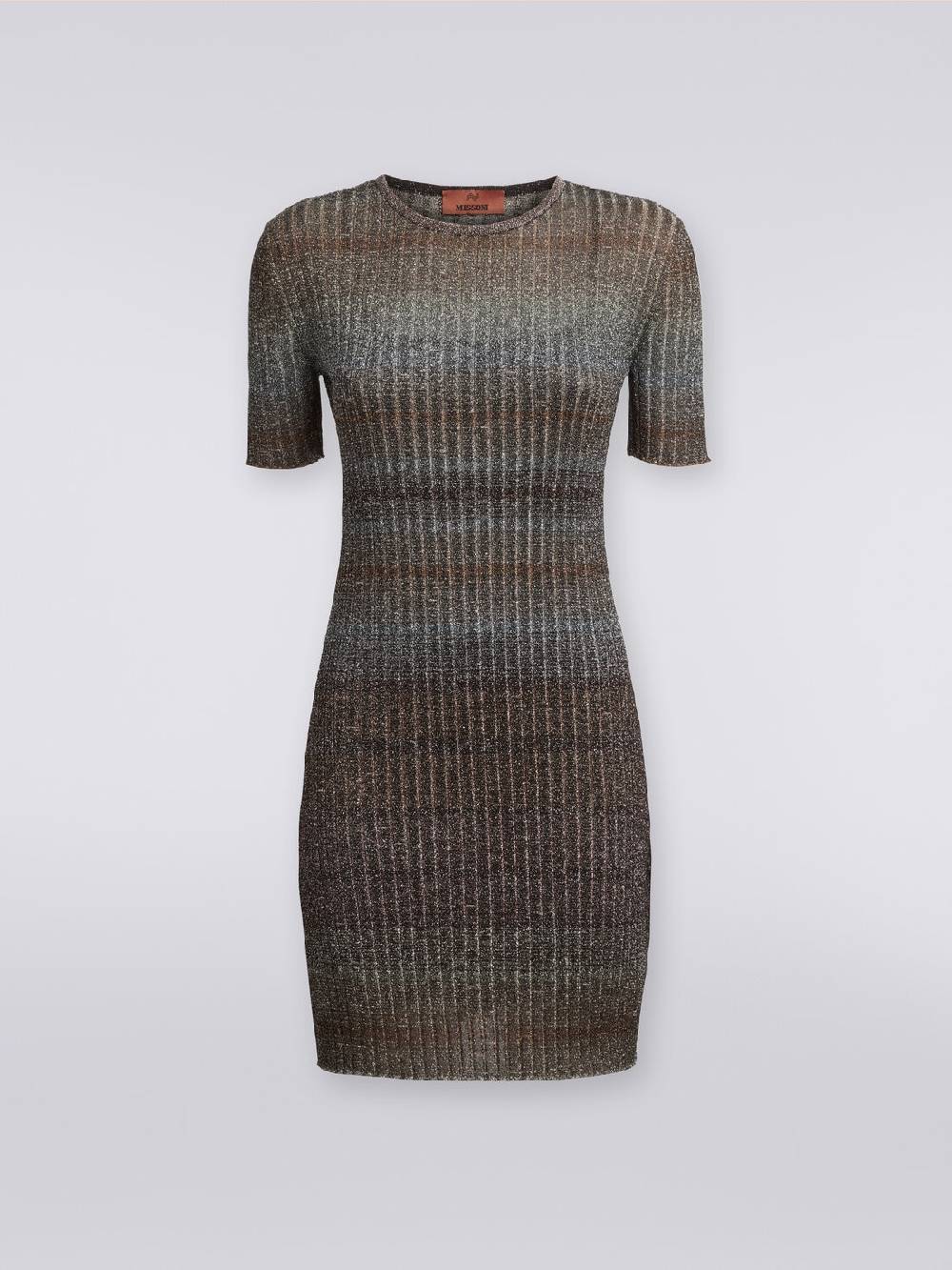 Missoni Mini-abito girocollo a costine con lurex Convenienza