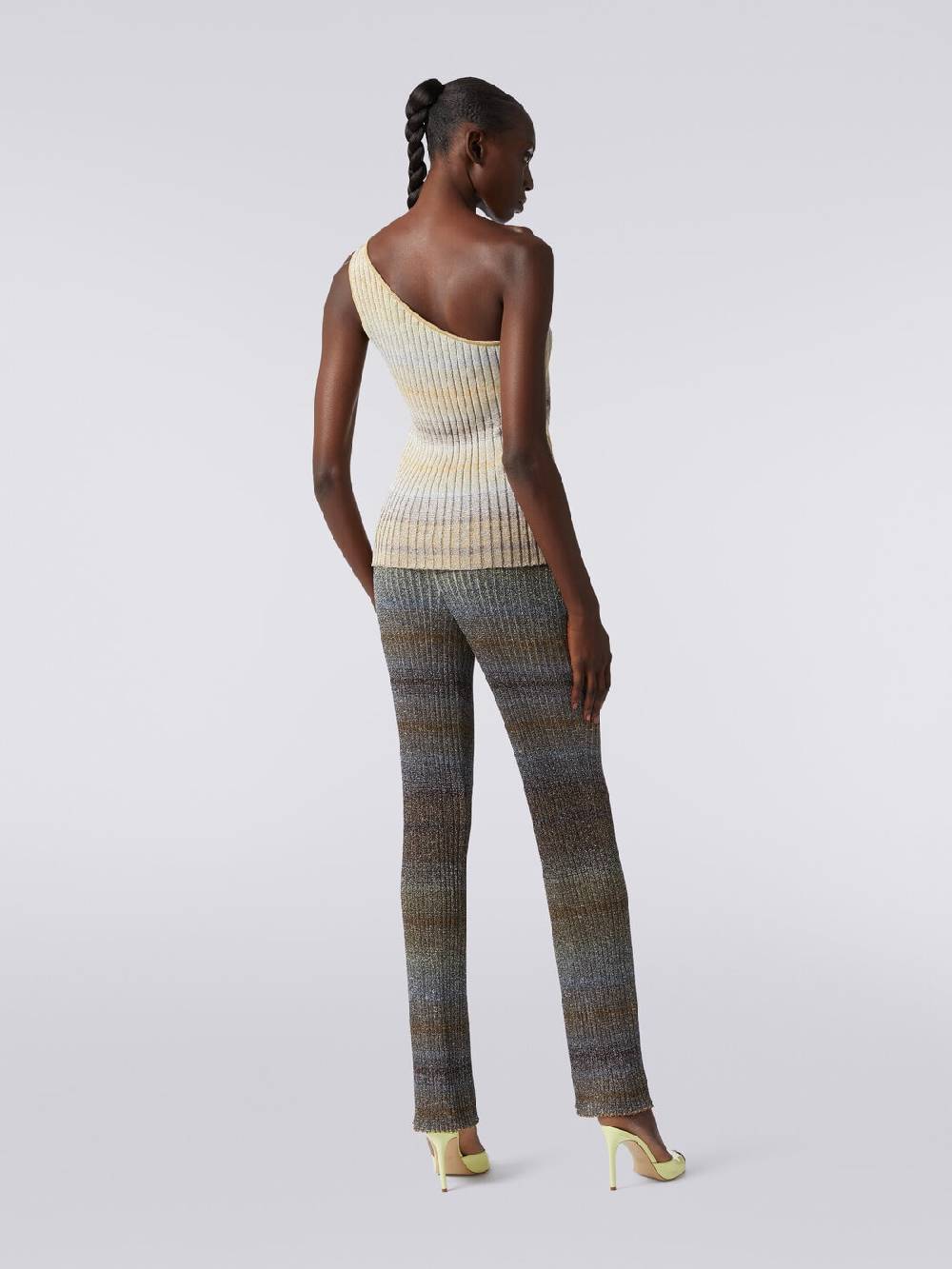 Missoni Pantaloni dritti in viscosa e lurex a costine Novità