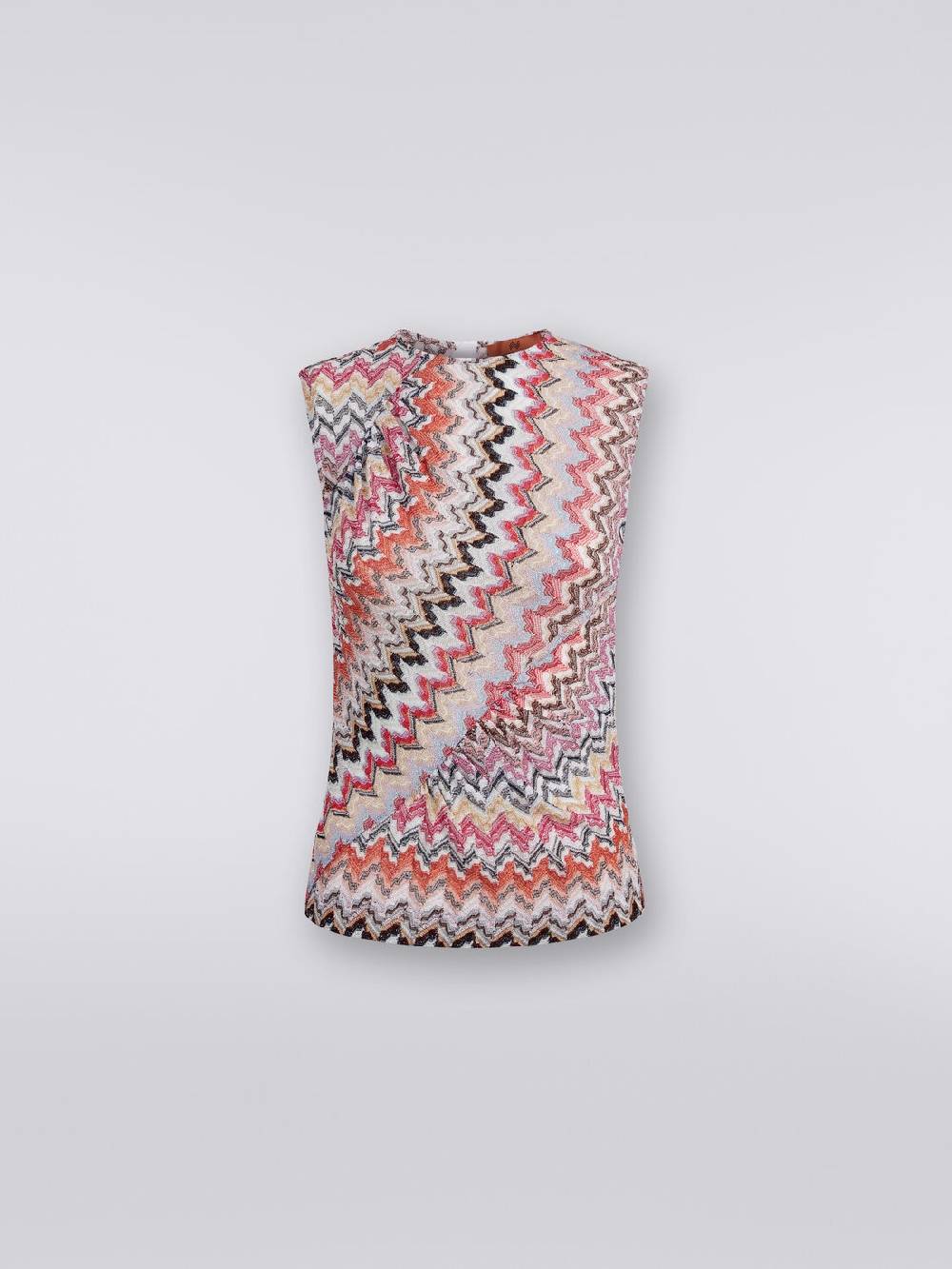Missoni Canottiera girocollo zig zag con arricciature Economico