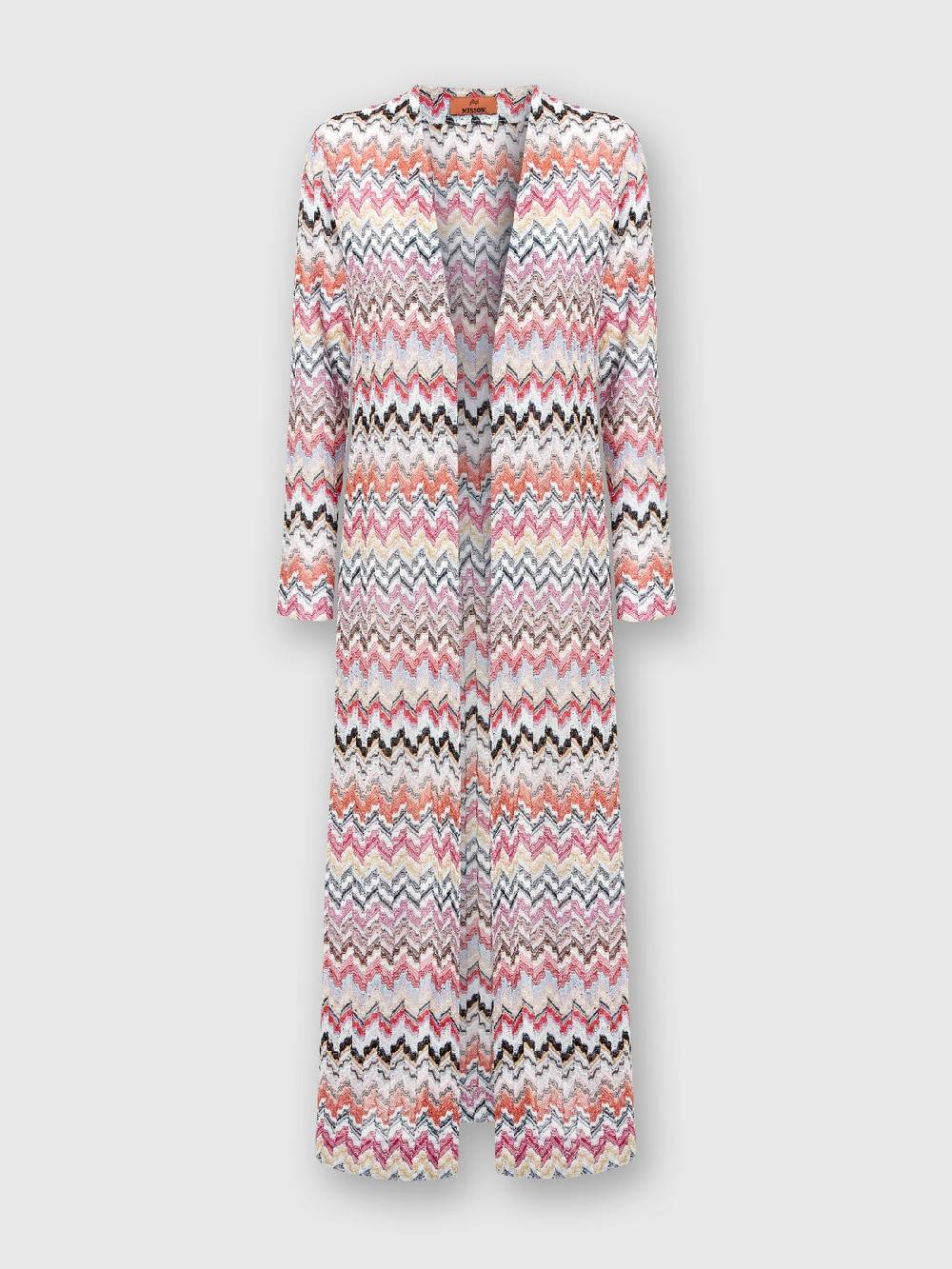 Missoni Cardigan lungo in maglia lamé zig zag Outlet
