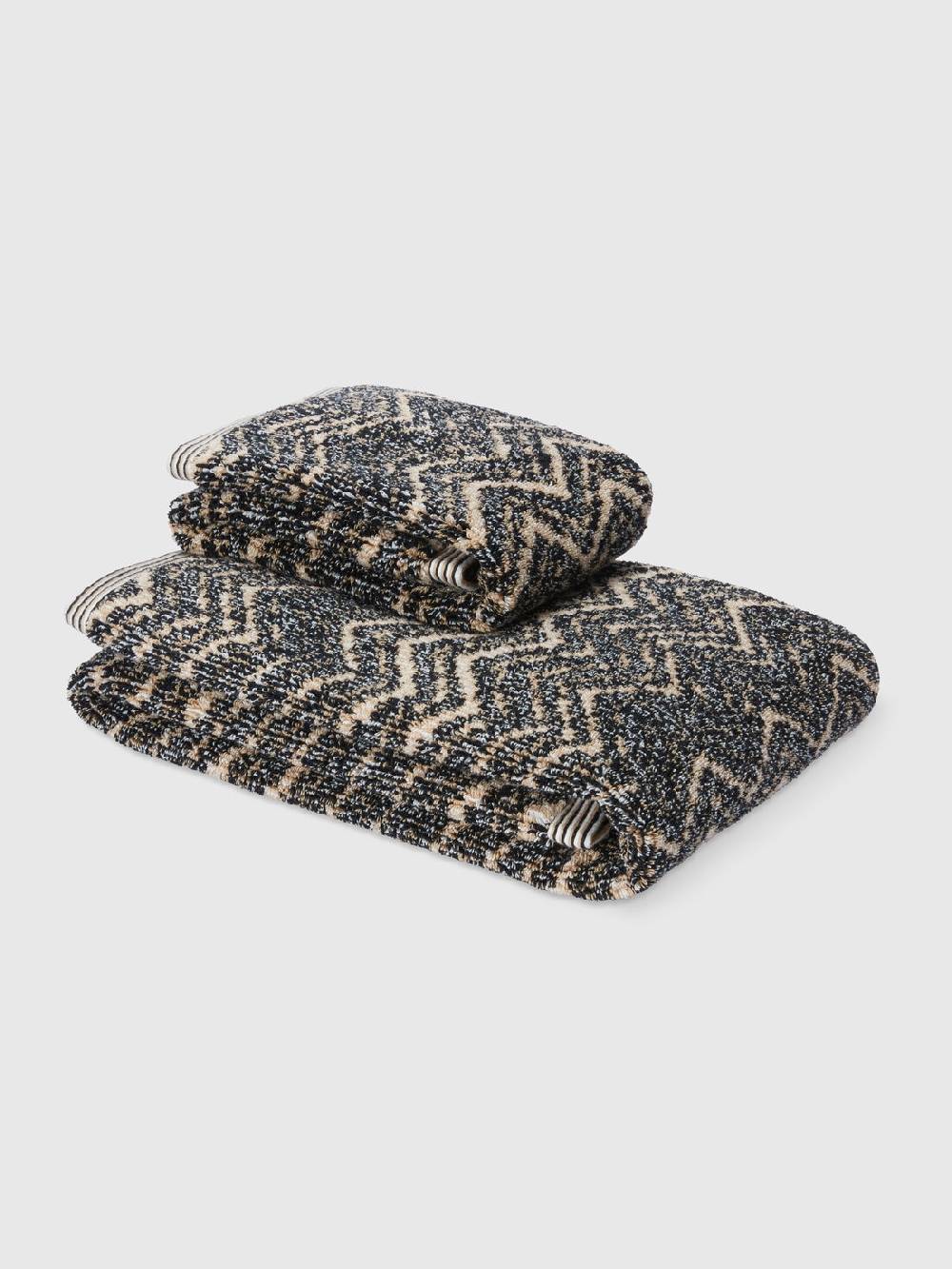 Missoni Set 2 pezzi di asciugamani da bagno Azul in spugna di cotone Hotsell