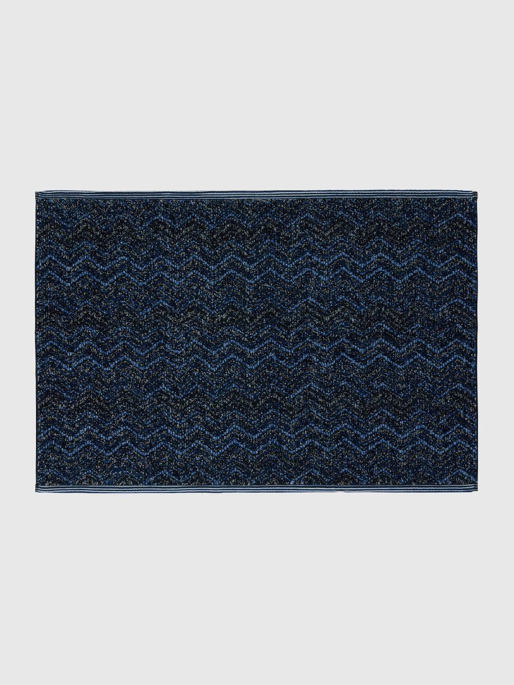 Missoni Tappetino da bagno Azul 60x90 cm in cotone chevron Vendita Economica