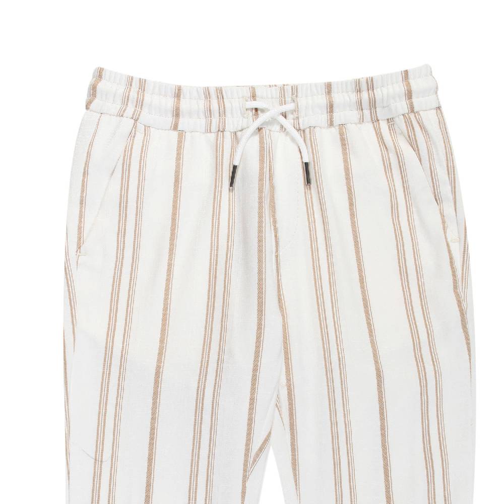 Nupkeet Pantalone Lungo Beige e Bianco – Occhiata Prezzo Ridotto