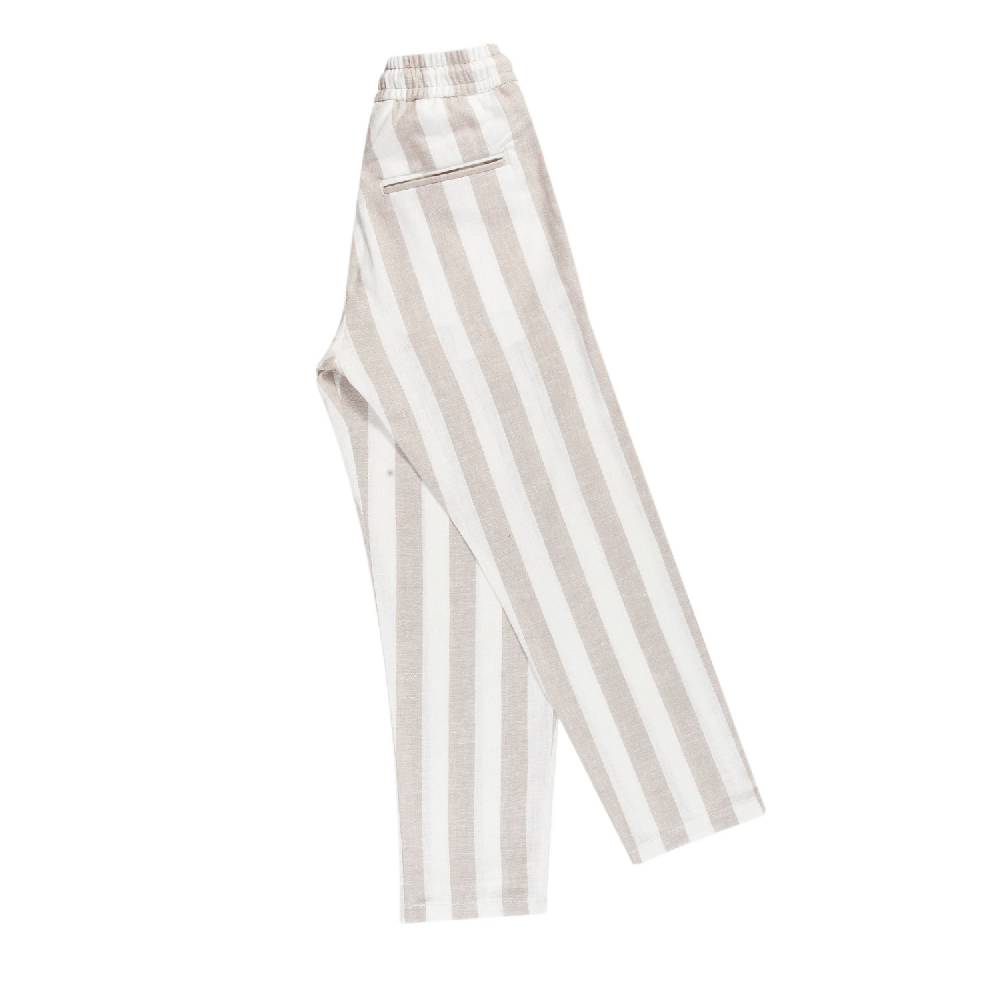 Nupkeet Pantalone lungo Beige e Bianco – Scaro Novità