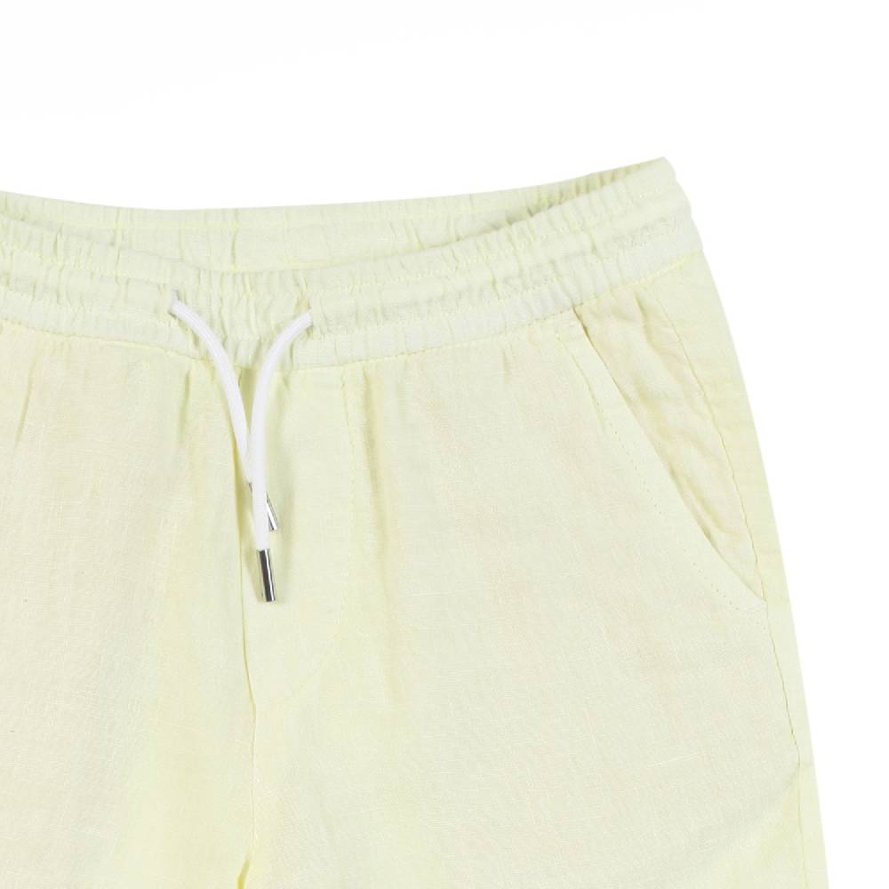 Nupkeet Bermuda Giallo In Lino – Cucolo Online