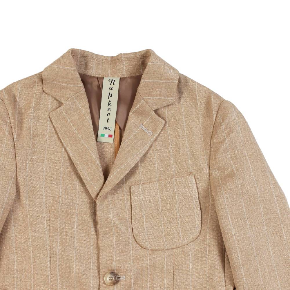 Nupkeet Giacca Monopetto Beige – Cernia In Saldo