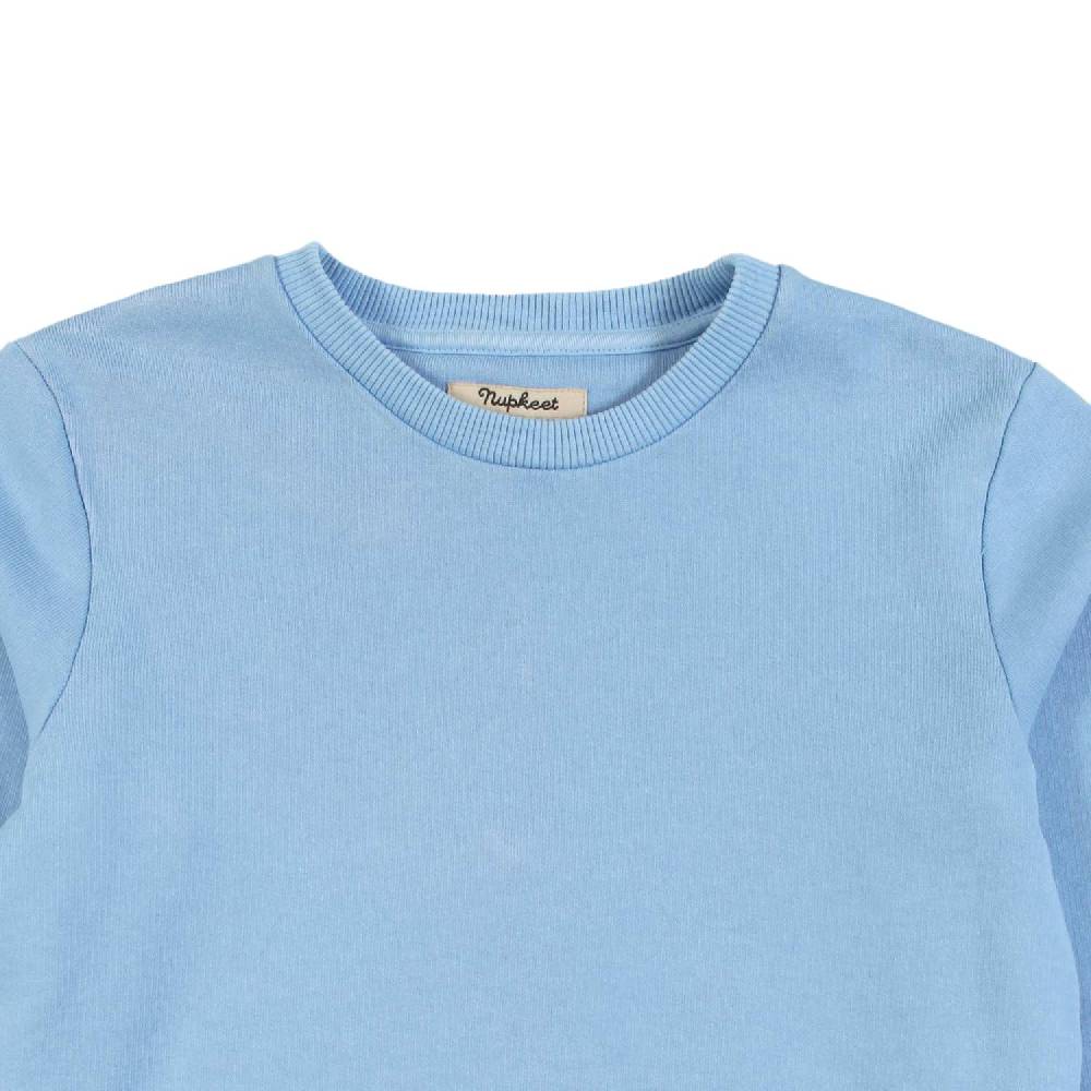 Nupkeet Maglia manica lunga celeste- Boga Negozi Online