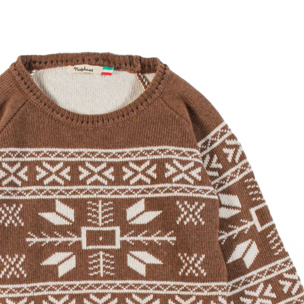 Nupkeet Pullover Raglan Girocollo Cacao – Lesina Convenienza