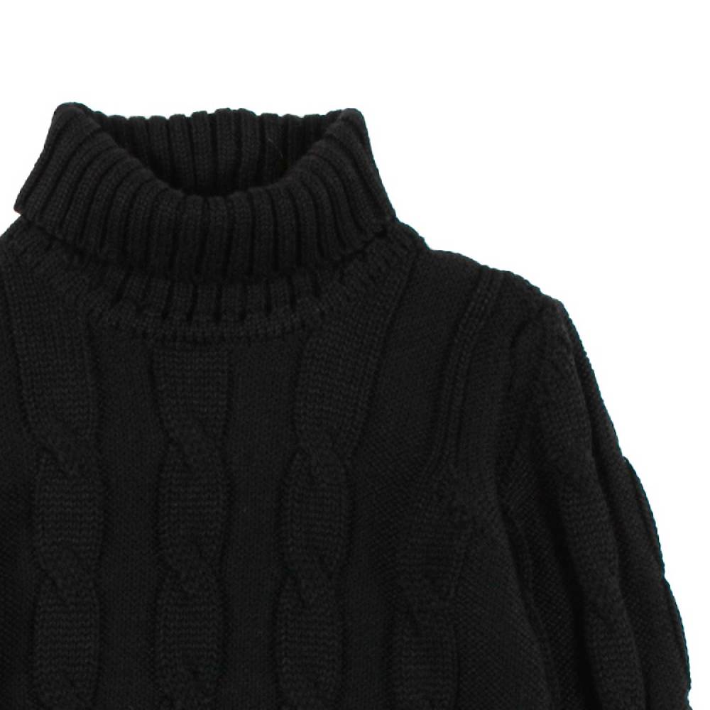Nupkeet Pullover Collo Alto Nero – Furore Sconto