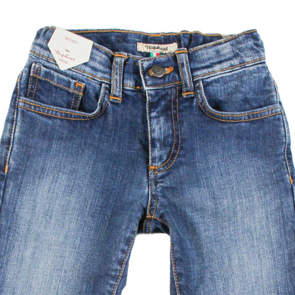 Nupkeet Pantalone 5 Tasche in Denim Blu – Grupio Sconto