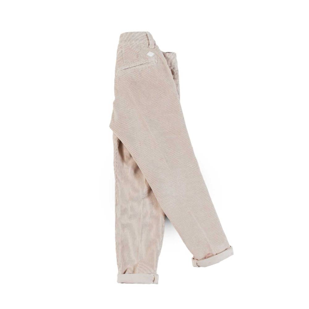 Nupkeet Pantalone con Pinces in Velluto Operato Stretch – Vattern Italia