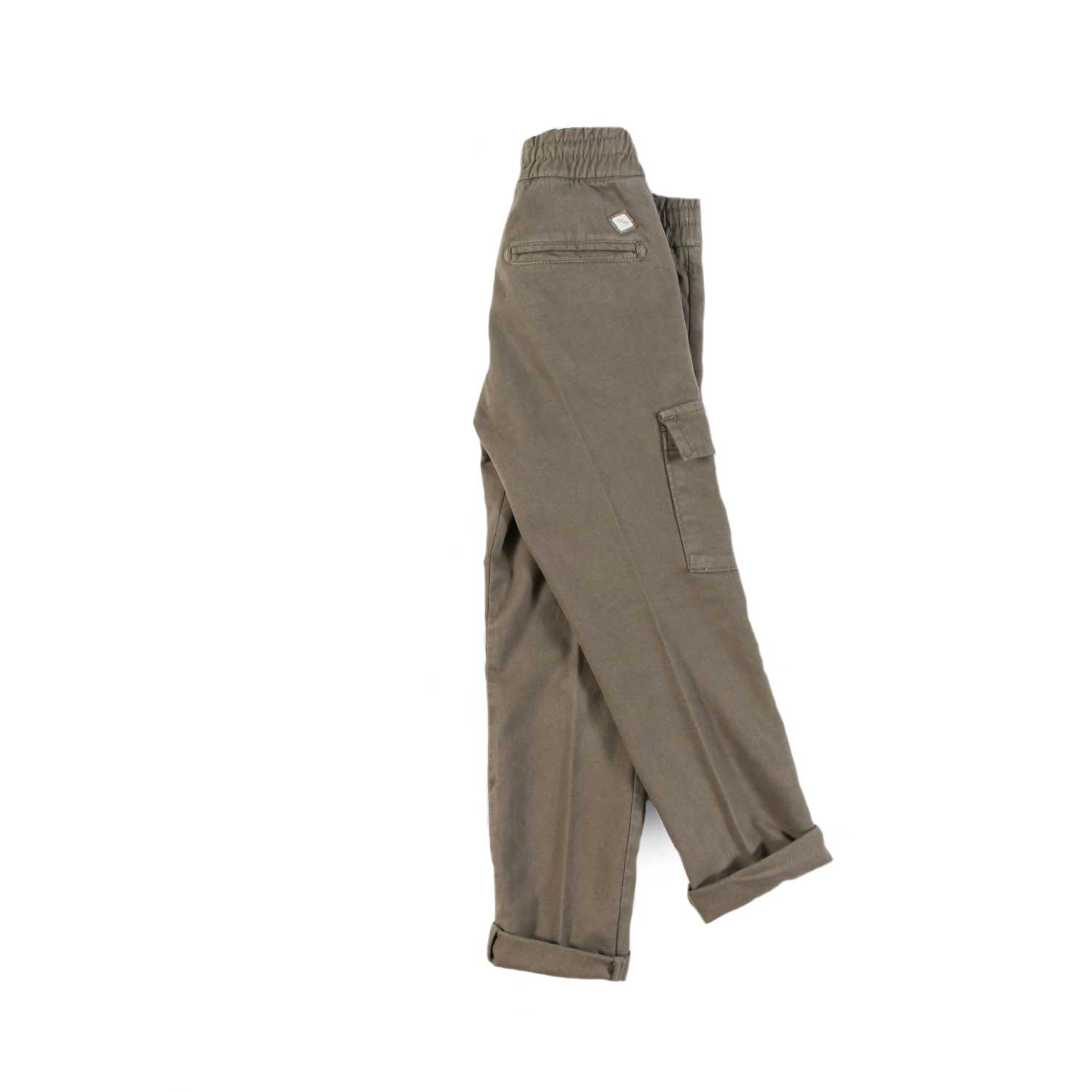 Nupkeet Pantalone con Tasconi e Coulisse in Operato Stretch – Toblino In Linea