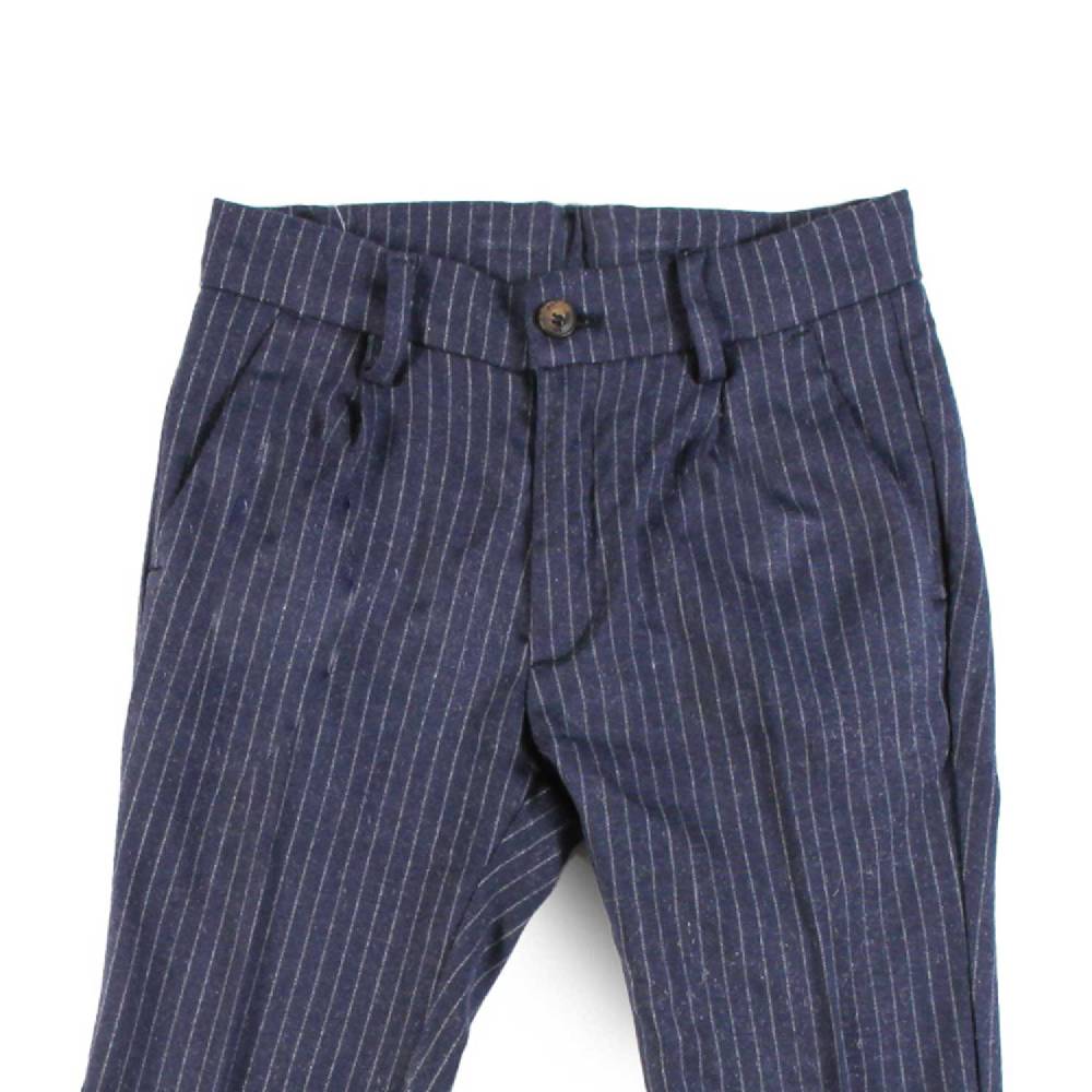 Nupkeet Pantalone con Pinces in Gessato – Annone Promozione