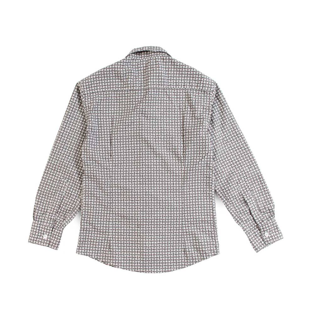 Nupkeet Camicia in Popeline Stampa Geometrica – Piave Sconto