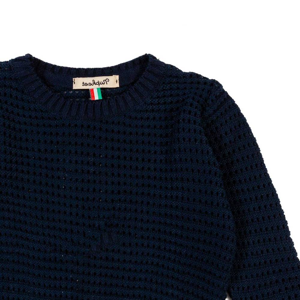 Nupkeet Pullover tricot blu navy Pistoia Promozione