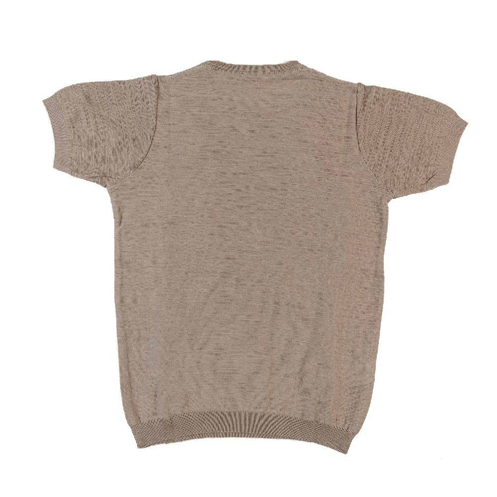 Nupkeet T-shirt tricot beige sabbia Fano Pezzi Unici