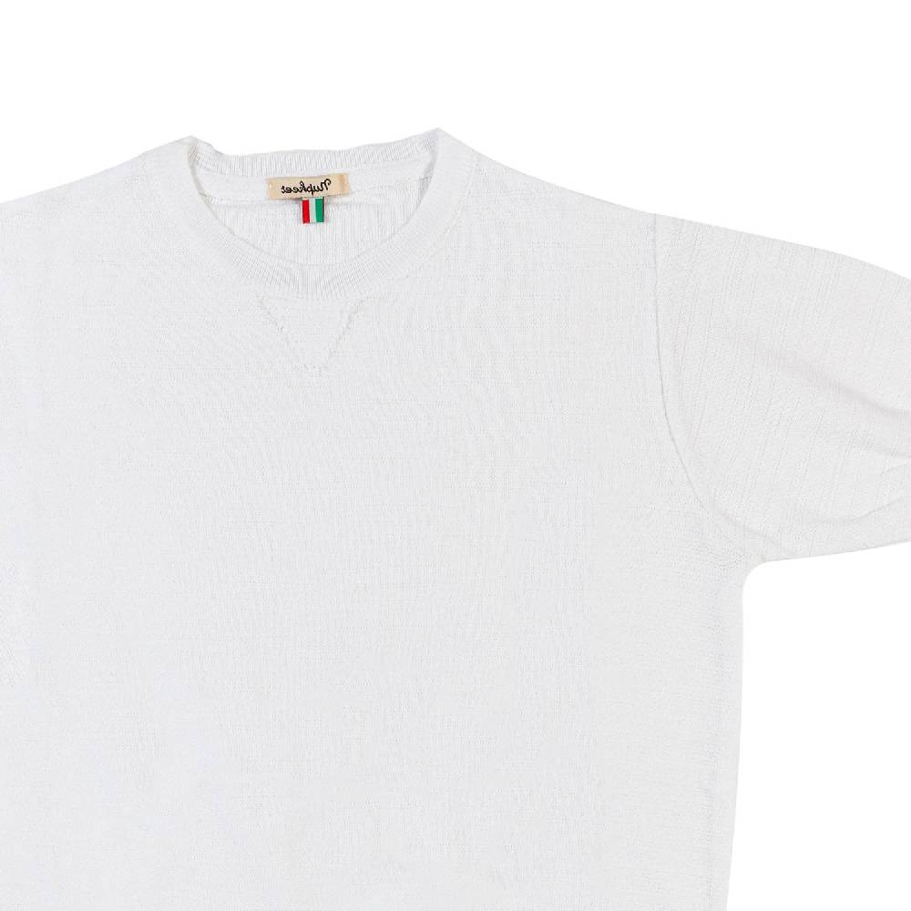 Nupkeet T-shirt tricot bianca Fano Qualità Garantita