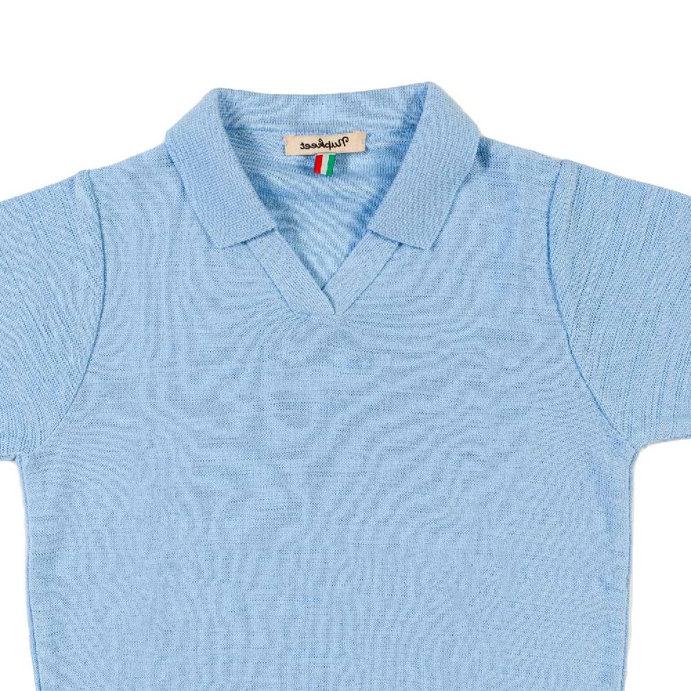 Nupkeet Polo tricot azzurro cielo Taranto Negozi Online