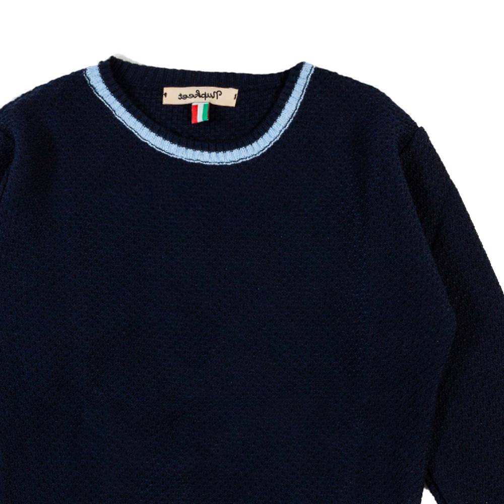 Nupkeet Pullover blu navy e celeste Lecce Promozione Limitata