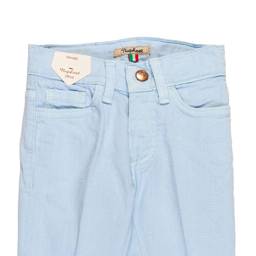 Nupkeet Pantalone azzurro Noto Fino Al -60%