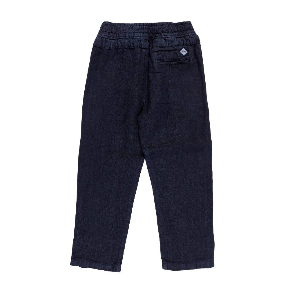 Nupkeet Pantalone lino blu navy Milano Spedizione Gratuita