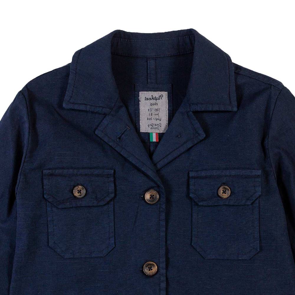 Nupkeet Giacca sahariana blu navy Varese Promozione Limitata