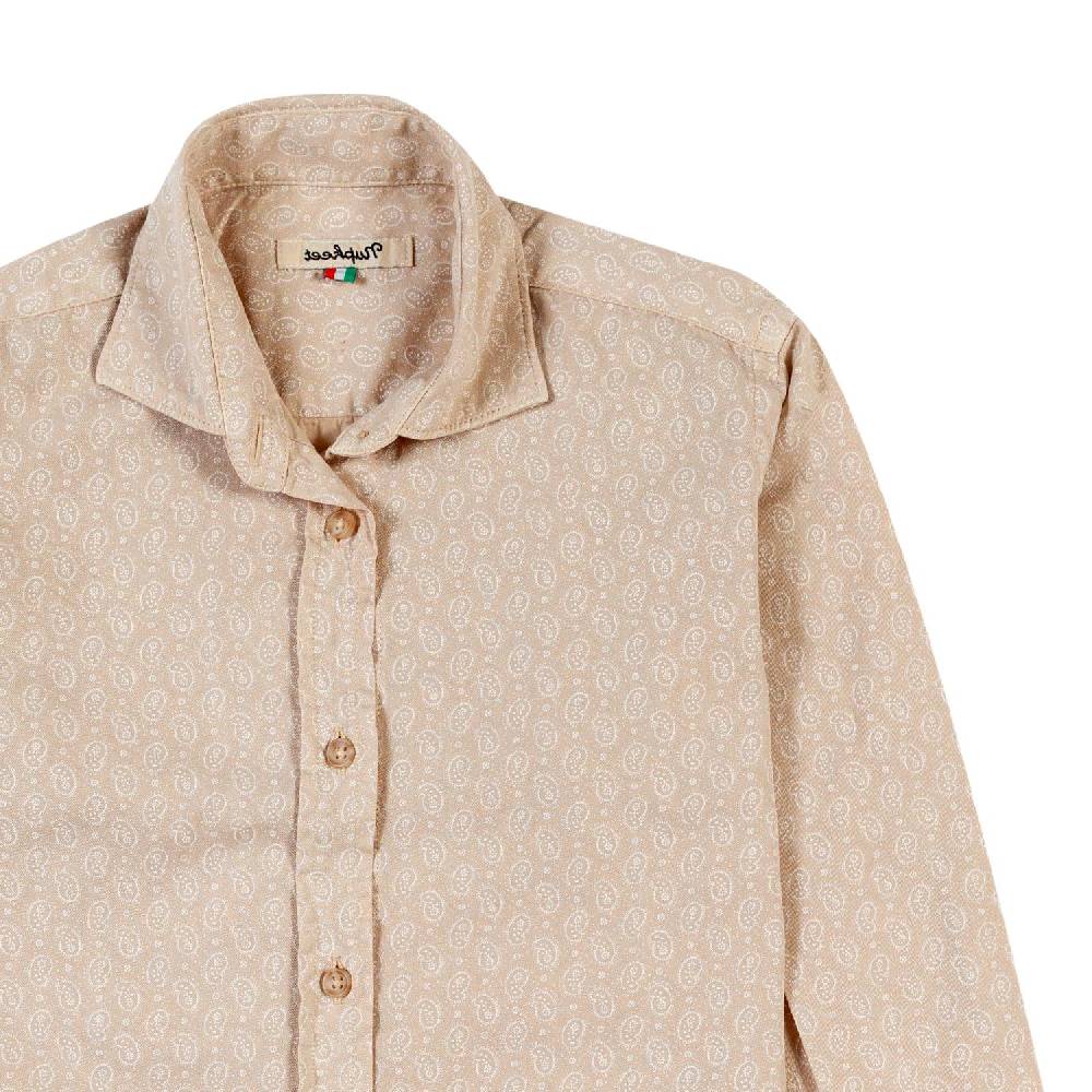 Nupkeet Camicia nocciola Palermo fantasia kashmir Fino Al -60%